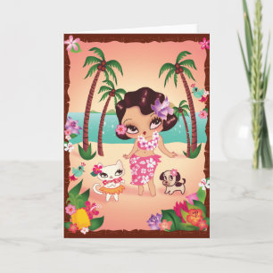 Hula Lulus magischer Sonnenuntergang Karte