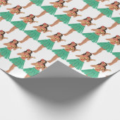 Hula-Mädchen Geschenkpapier (Ecke)