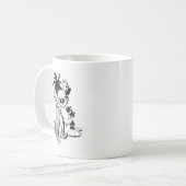 Hula Mädchen Kaffeetasse (Vorderseite Links)