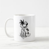 Hula Mädchen Kaffeetasse (Links)