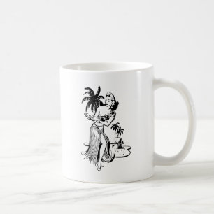 Hula Mädchen Kaffeetasse