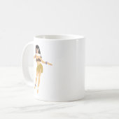 Hula-Mädchen Kaffeetasse (Vorderseite Links)