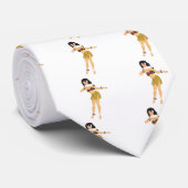 Hula-Mädchen Krawatte (Gerollt)