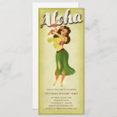 Hula Mädchen Luau Party Einladungen (Vorne/Hinten)