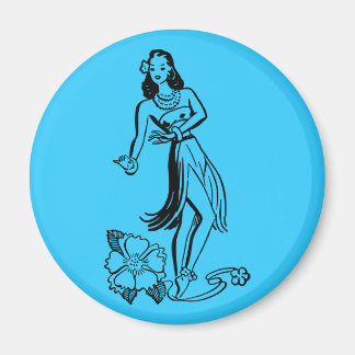 Hula-Mädchen Magnet