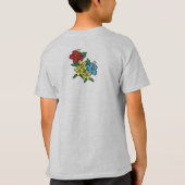 Hula Mädchen Mele Kalikimaka hawaiischer T-Shirt (Rückseite)