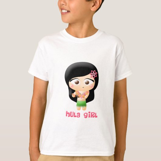 Hula Mädchen T-Shirt (Vorderseite)