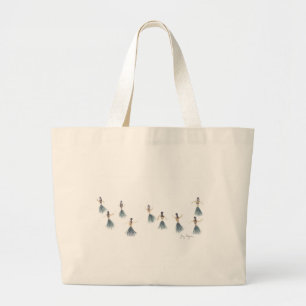 Hula Mädchen-Tasche Jumbo Stoffbeutel