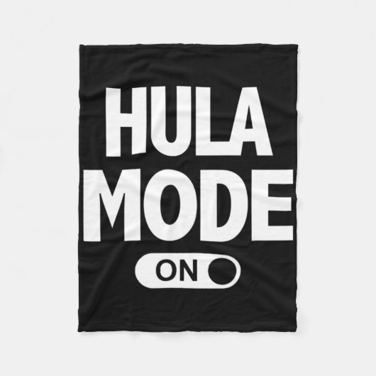 Hula-Modus Auf Hawaii Luau-Urlaubsfeier Fleecedecke (Vorderseite)