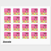 Hula Monkey Luau Bithday Gastgeschenk Stickers (Blatt)