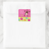 Hula Monkey Luau Bithday Gastgeschenk Stickers (Tasche)