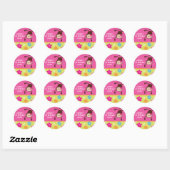 Hula Monkey Luau Bithday Gastgeschenk Stickers (Blatt)