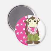 Hula Monkey Magnet (Vorderseite/Rückseite)
