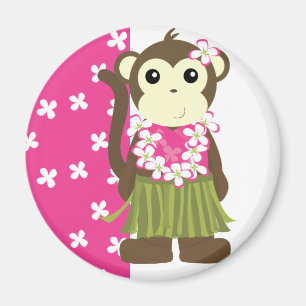 Hula Monkey Magnet