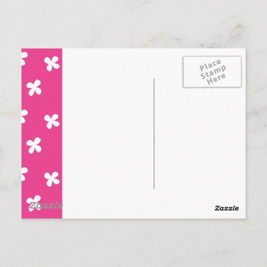 Hula Monkey Postkarte (Rückseite)