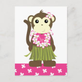 Hula Monkey Postkarte (Vorderseite)
