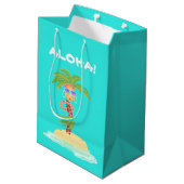 Hula Palm Geschenktüte (Rückseite Schrägansicht)