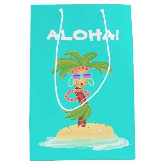 Hula Palm Geschenktüte (Vorderseite)