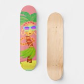 Hula Palm Mädchenskateboard Skateboard (Vorderseite)