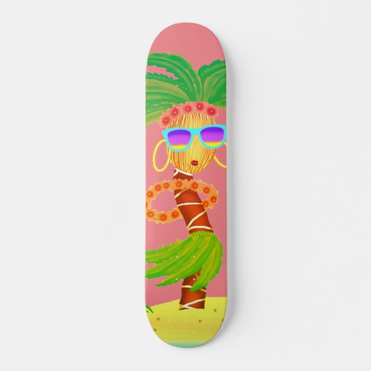 Hula Palm Mädchenskateboard Skateboard (Vorne)