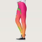 Hula Palm (Sonnenuntergang orange) Leggings (Links)