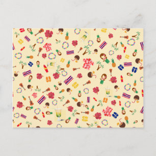 Hula Party in Hawaii Einladungspostkarte