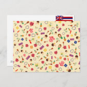 Hula Party in Hawaii Einladungspostkarte (Vorne/Hinten)