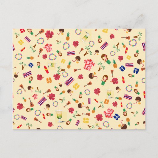 Hula Party in Hawaii Einladungspostkarte (Vorderseite)