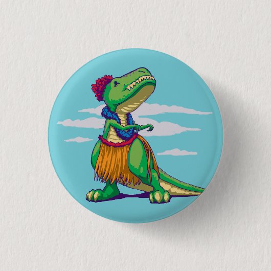 Hula Rex Button (Vorderseite)