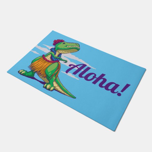 Hula Rex Fußmatte (Schrägansicht)