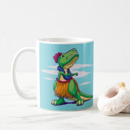 Hula Rex Kaffeetasse (Mit Donut)