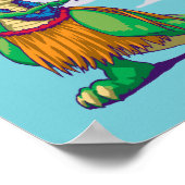 Hula Rex Poster (Ecke)