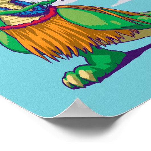 Hula Rex Poster (Ecke)