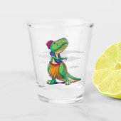 Hula Rex Schnapsglas (Vorderseite)
