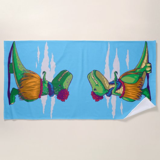 Hula Rex Strandtuch (Vorderseite)