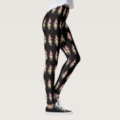 Hula Schweine auf schwarzen Leggings (Rechts)