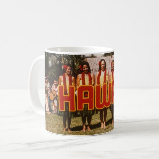 Hula Show Kaffeetasse (Vorderseite Links)