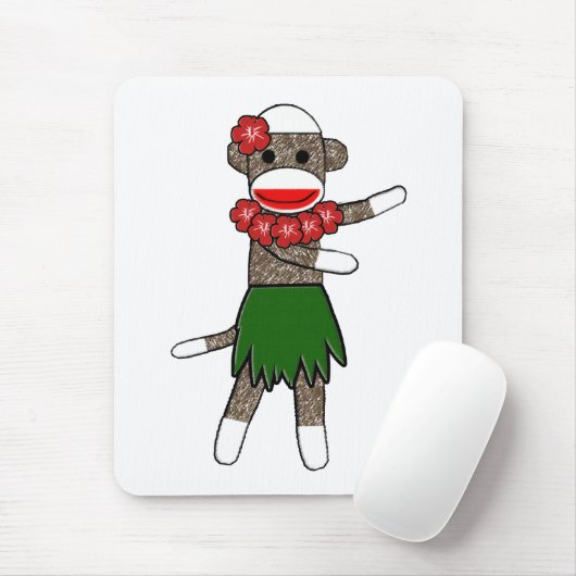 Hula Sockmonkey - Mousepad (Mit Mouse)