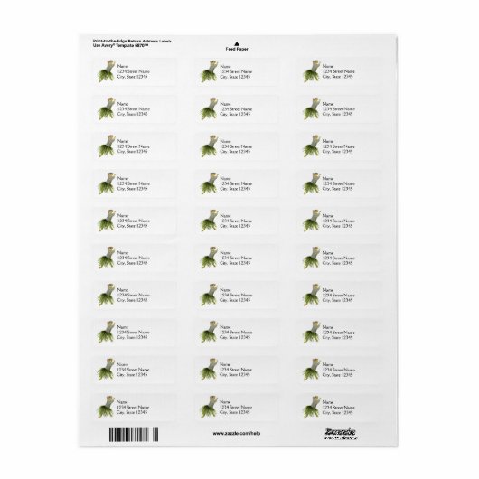 Hula Squirrel Address Labels (Vorne)
