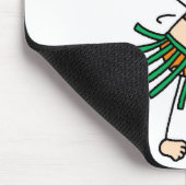 Hula Tanzen-Strichmännchen Mousepad (Ecke)