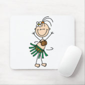 Hula Tanzen-Strichmännchen Mousepad (Mit Mouse)