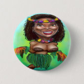 Hula Tänzer Button (Vorderseite)