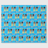 Hula Tänzer-Geschenk-Packpapier Geschenkpapier (Flach)