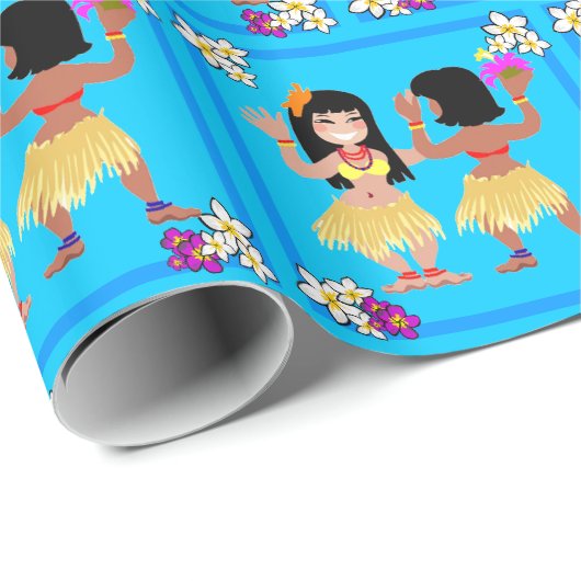Hula Tänzer-Geschenk-Packpapier Geschenkpapier (Rolleneckpunkt)