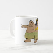 Hula-Tänzer Kaffeetasse (Vorderseite Links)