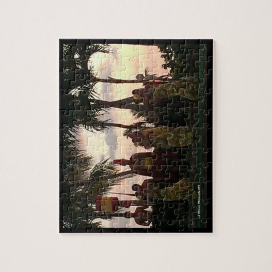 Hula Tänzer-Puzzlespiel-Kasten-Set Puzzle (Vertikal)