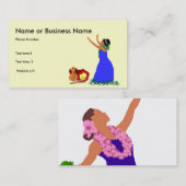 Hula Tänzer-Visitenkarte Visitenkarte (Vorne/Hinten)