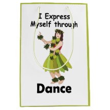 Hula-Tänzerin, die sich durch Tanz ausdrückt