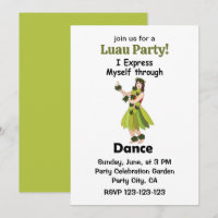 Hula-Tänzerin Mädchen Ausdruckstanz Luau-Party