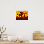 Hula-Tänzerin  Poster (Küche)